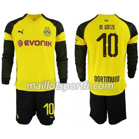 Maillot de Foot Borussia Dortmund M.Gotze 10 Enfant Domicile 2018/19 ML